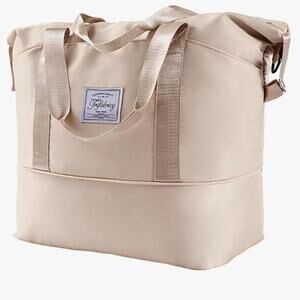 Chic Beige Travel Bag for Women